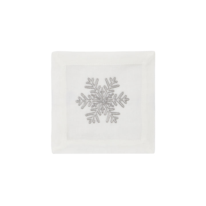 Snowflake Cocktail Napkins S/4